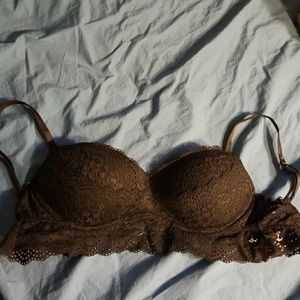 NWOT Xhilaration lacey black bras 32B